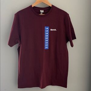 Bench Men's Burgundy Short Sleeve Tee